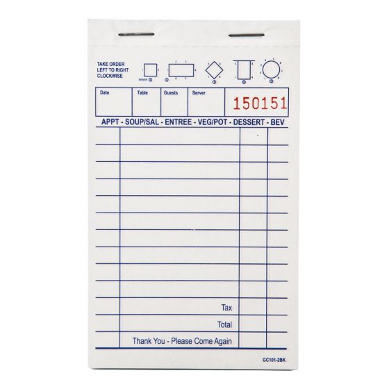 (PA-7960) Guest Checks, Duplicate paper