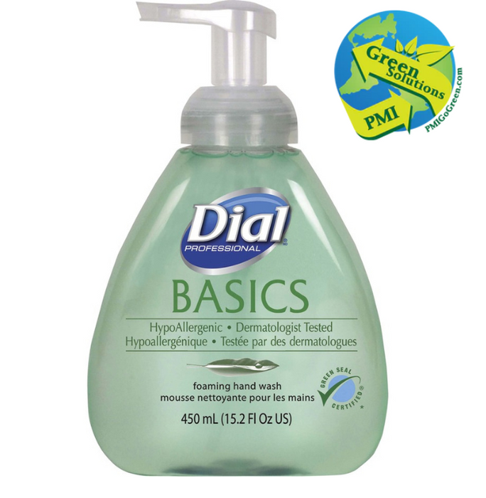 (CS-05XX) Dial Basics Hypoallergenic Foaming Lotion Soap with Aloe-PMI GREEN SOULTIONS