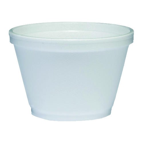 (PA-3XXX) Small Foam Food Container, White, 40 per Sleeve