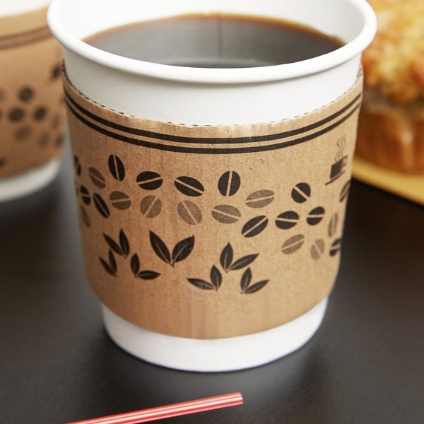 Coffee Cup Sleeve 10-24 oz, 50 per Pack, 1,200 per Case