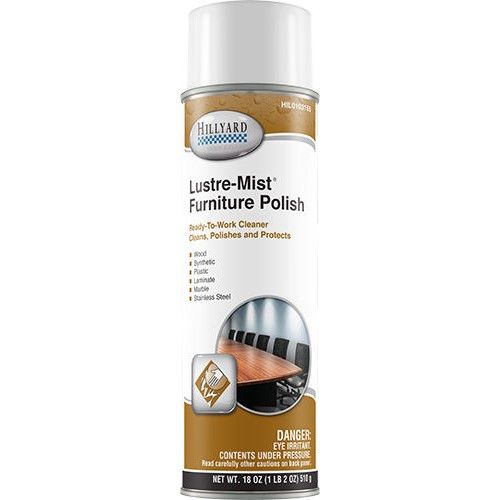 (LF-0060) Lustre-Mist Furniture Cleaner/Polish, multi-surface use, 19 oz. Can