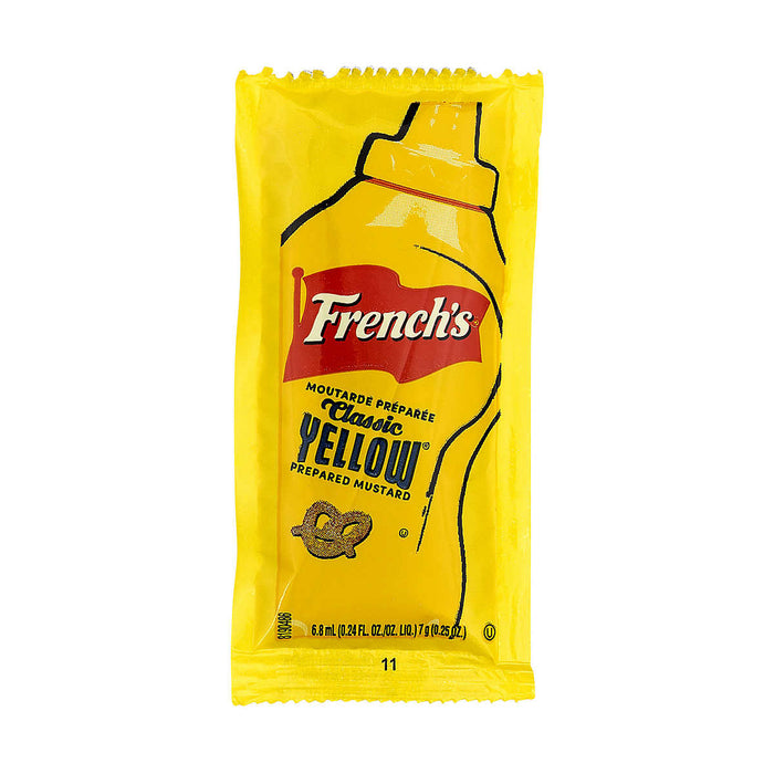 (PA-7670) Mustard, 5.5 g Packet 50 Per Pack, 500 Per Case