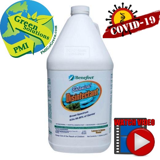 (LA-8095) Benefect Botanical Disinfectant Gallon, RTU, (Lemon and Spice Scent)