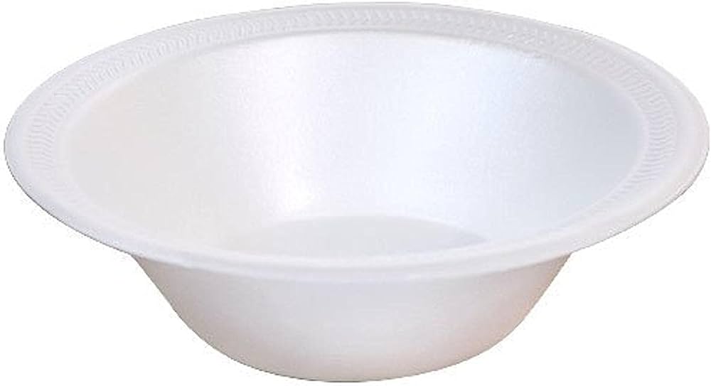 (PB-0500) 12oz Apollo Institutional White Foam Bowl Recycle #6