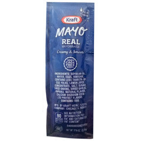 (PA-7650) Mayonnaise, 9 g Packet, 50 Per Pack, 200 Per Case