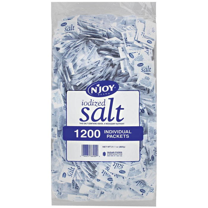 (PA-2610) Salt Packets, Iodized Salt  .5 g, 1,200 per pack