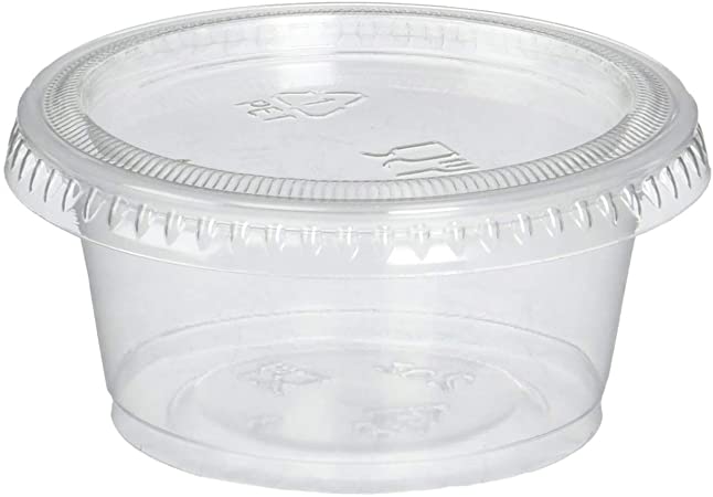 (PA-5XXX) Plastic Souffle, Translucent, 50 per Sleeve (With or Without Lid). Available sizes: 1oz,2.0oz,4oz; 50 per sleeve, 50 sleeves per case, 2,500 Per Case