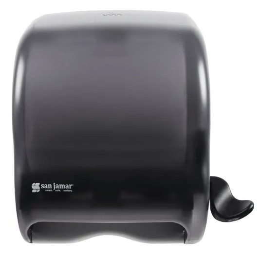 (CD-0440) San Jamar Classic Element Lever Roll Towel Dispenser, Black Pearl