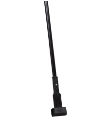 (CW-0510) 60" Heavy-Duty Plastic Jaw Floor Mop Handle - Metal Handle Black