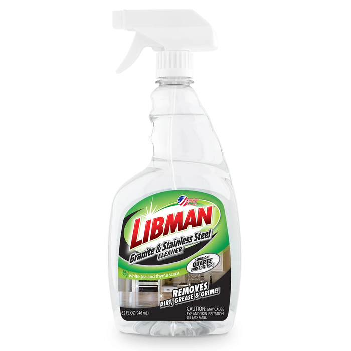 (LF-0560) Libman Granite & Stainless Steel Cleaner; Clean your granite, stainless steel, chrome, and even quartz surfaces with the Granite & Stainless Steel Cleaner