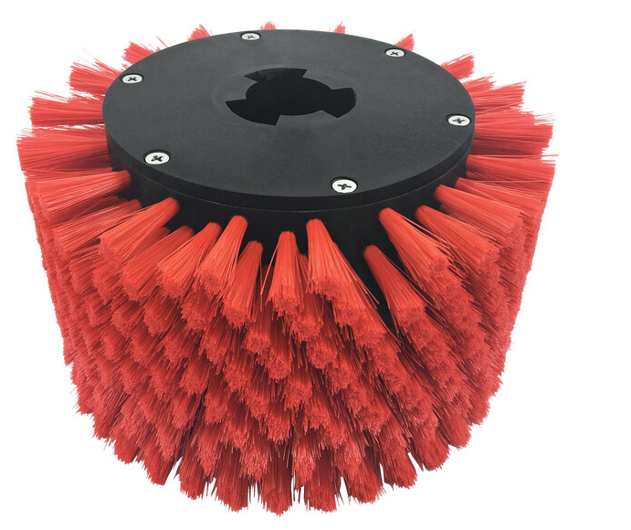 (CX-7910) MotorScrubber, 7 1/2" x 5 1/2", Red Medium Duty Stair and Baseboard Brush (Special Order Item) (Check Pricing)