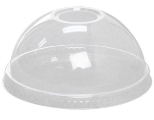 (PA-0120) Ultra Clear Cup Dome Lid, Fits 12-24oz Clear Cups, 100 Per Sleeve, 1000 Per Case