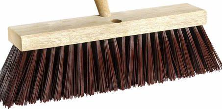 (CB-0180) Street Broom Head, 16" Heavy Guage Steel Bristle