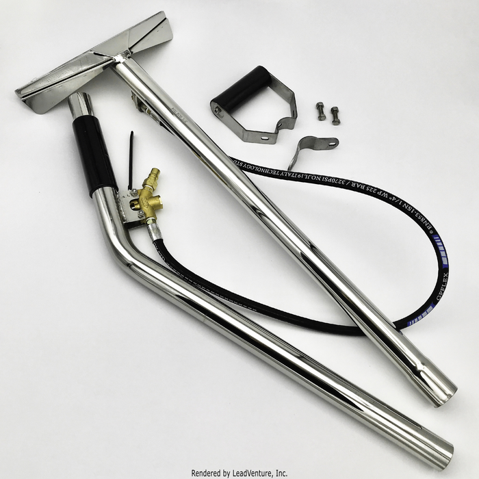 (CX-5541) 2 Piece Extractor Wand, Single Bend, For Extractors up to 500 PSI