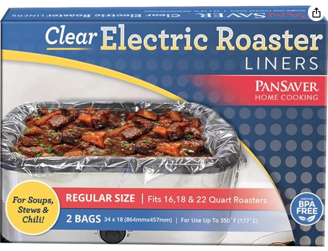 (PA-9059) PanSaver Electric Roaster Liners, 1-pack (2 units)
