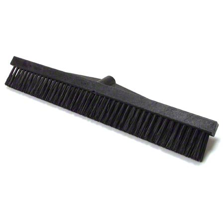 (CB-0691) 18" Black Nylon Carpet Brush, With Tapered Handle