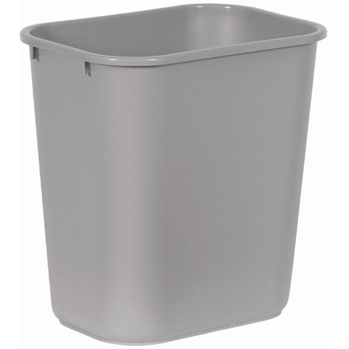 (CE-0110) Wastebasket, 28 Quart (7 Gallon), Metal Gray