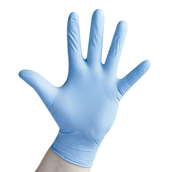 (CG-1000) Nitrile Glove, Blue 4 Mil, Powder Free, Small, 100 Per Box; PPE