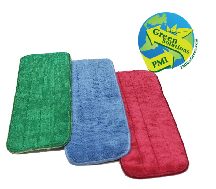 (CM-03XX) Microfiber Wet Velcro Flat Mop Pad, PMIGS PMI GREEN SOULTIONS