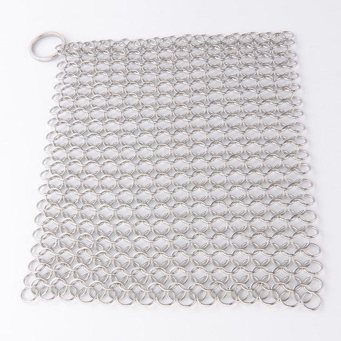 (CR-0390) Stainless Steel Chainmail Scrubber Steel Cast Iron Cleaner