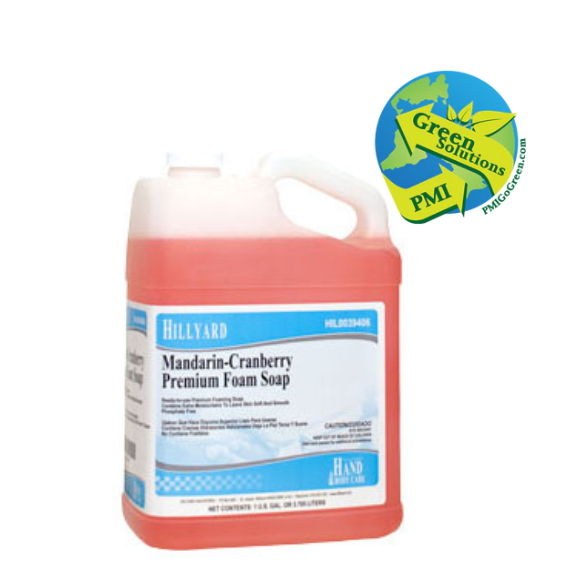(CS-0210) Mandarin-Cranberry Premium Foam Hand Soap, Gallon-USDA BIOPREFERRED PMI GREEN SOLUTION