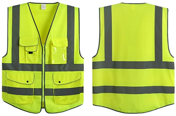 (CV-0670) Safety Vest Lime, ANSI Class II, X-Large, XX-Large Class II