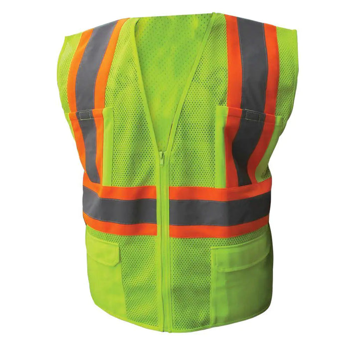 (CV-0360) Safety Vest Lime, ANSI Class II, Medium/Large Class II