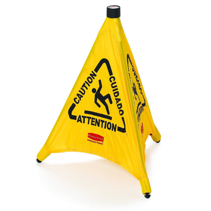 (CV-7090) Wet Floor Safety Cone w/ Storage Tube