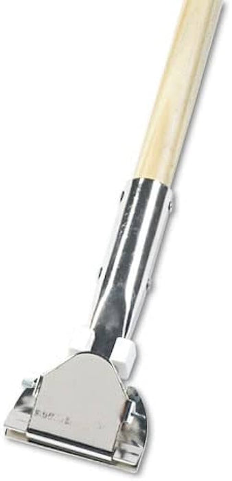 (CW-0710) Dust Mop Handle, Metal Snap-on with 60" Wood Handle