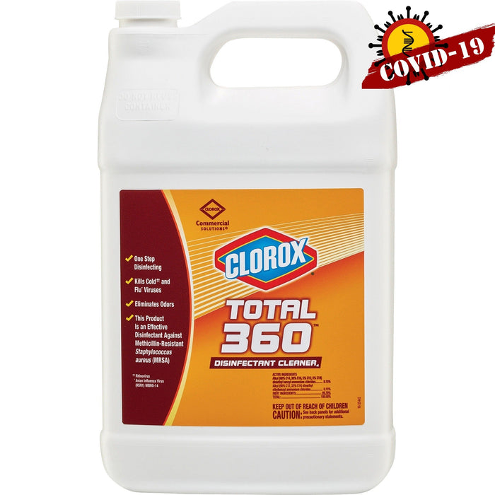 (LA-8020) Clorox Total 360, Electrostatic Disinfectant Cleaner, RTU, 1 Gallon.
