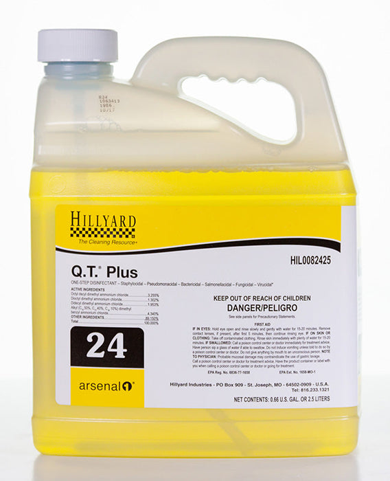 (LJ-1070) Arsenal 1, #24 Q.T Plus Disinfectant, 2.5 Liter, One-Step Disinfectant