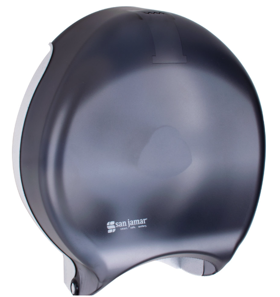 (CD-0290) Toilet Paper Dispenser, Single Senior Jumbo Roll; (2000J), Translucent Black