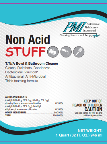 (LB-3010) PMI's NON-ACID STUFF - T/N/A Bowl & Bathroom Cleaner