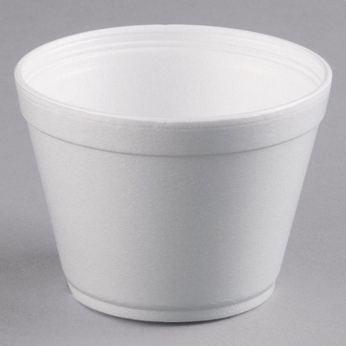 (PA-30XX) Medium Foam Food Container, White, 25 per sleeve
