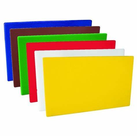 (PA-593X) 12" x 18" x 1/2" Cutting Board, available colors Blue, Green, Red, White, Brown, Yellow