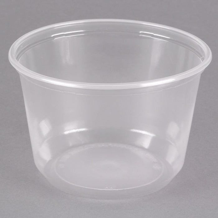 (PA-71XX) Microwavable Contact Clear Round Deli Container, 50 per Sleeve.