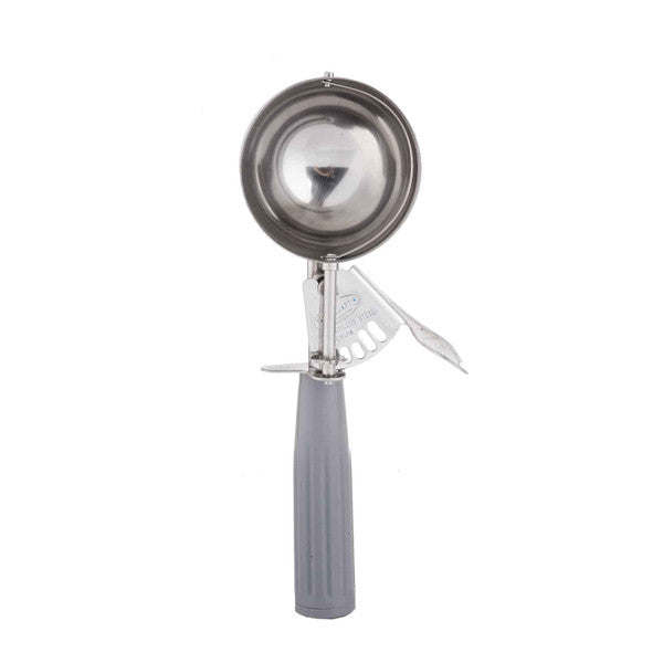 (PA-8055) Disher, Portion Control, Stainless Steel, Size 8, Color Grey, 4 Oz