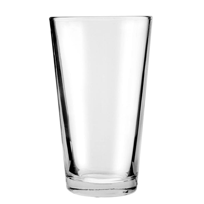 (PA-8160) 16 oz. Rim Tempered Mixing Glass / Pint Glass, Heat Treated, Dishwasher Safe