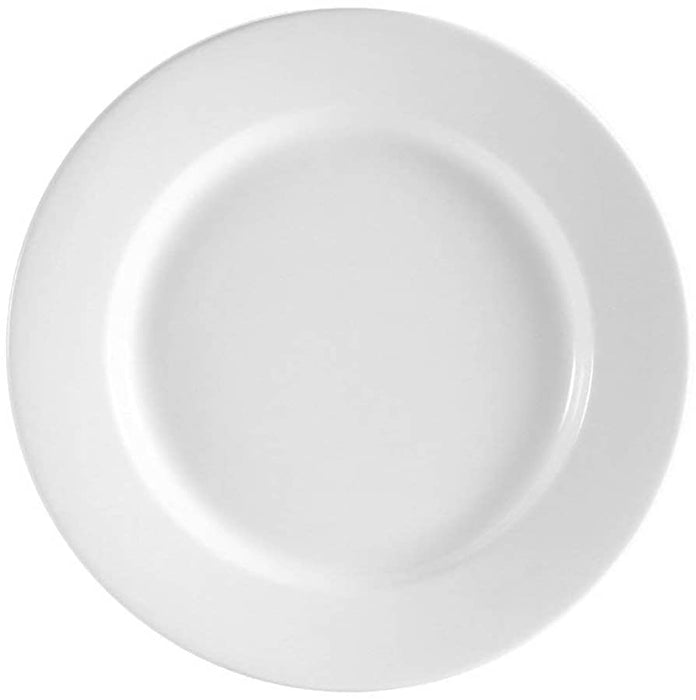 (PA-8490) Acopa 10 1/2" Matte White Stoneware Coupe Plate