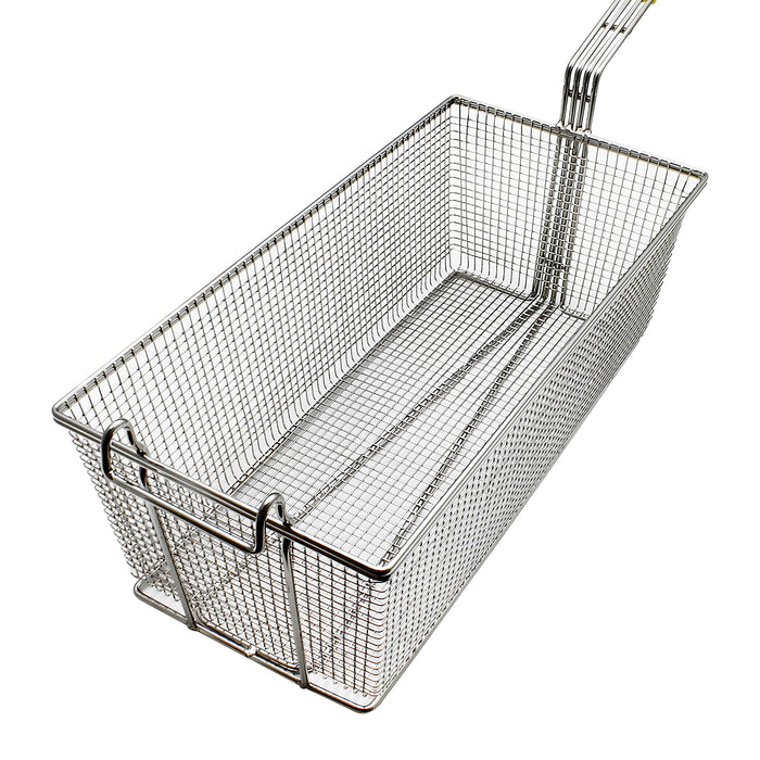 (PA-8710) Fry Basket 13 1/4" x 6 1/2" x 5 3/4", Polymer Coated Handle for a Comfortable Firm Grip