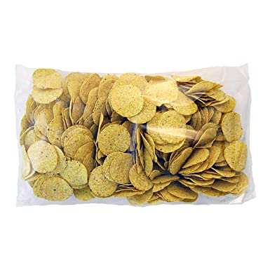 (PA-9070) Round Yellow Tortilla Chips 3LB bags