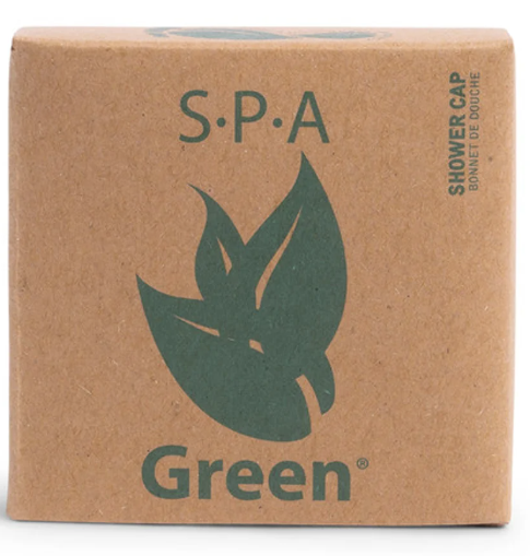 ( PH-0090)Spa Green Individually Wrapped Shower Caps