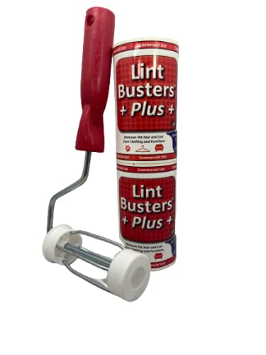 (PH-6015) Lint Roller 4" Frame and 11" Handle, Metal