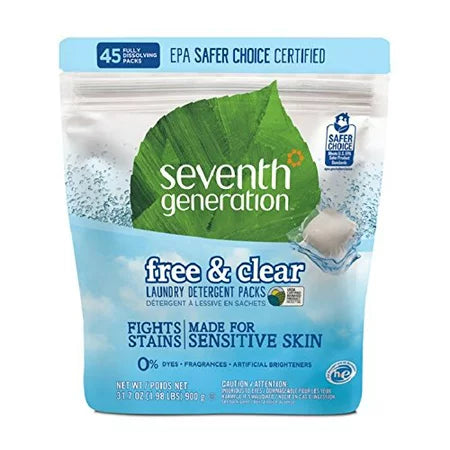 (CI-0880) Seventh Generation Free & Clear 45-Count Laundry Detergent Packs