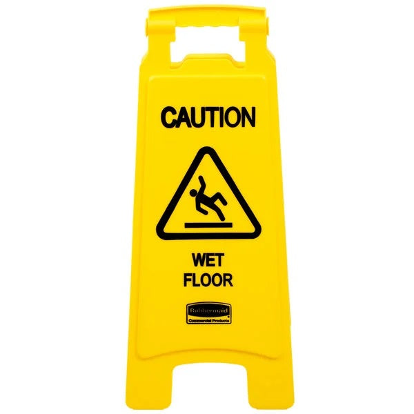 (CV-0250) Caution Wet Floor Sign, English/Spanish