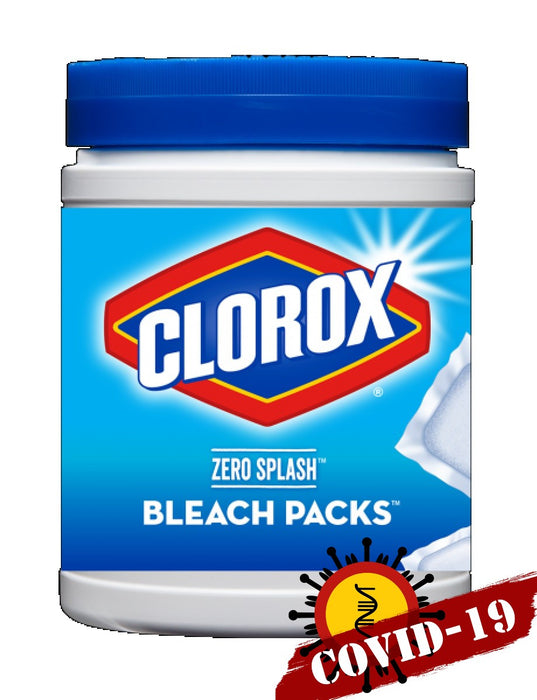(LA-0160) CLOROX, Zero Splash, Bleach Packs, 12 count.