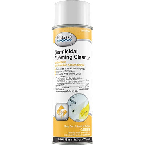 (LA-0250) Germicidal Foaming Cleaner, Antibacterial Kills Common Kitchen Germs, 20 oz. Can