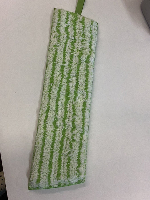 (CM-0260) 16" Microtiger Microfiber wash pad for Cleano's, Green and White Stripe,