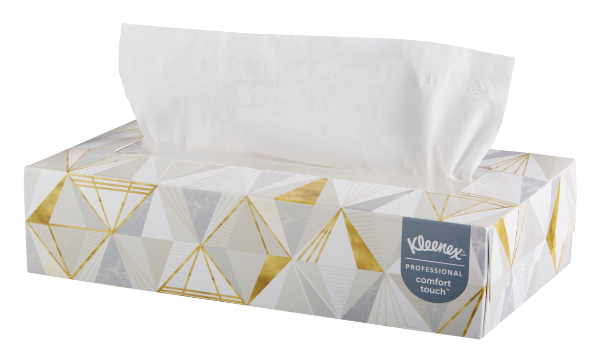 (PS-0080) Facial Tissue, Professional Kleenex, 125 Sheets per Box. 48 Boxes Per Case