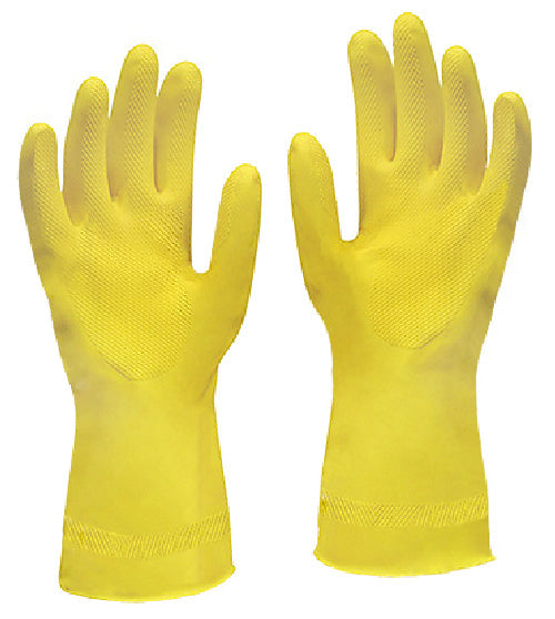 (CG-02XX) Yellow Latex Gloves, Pair; PPE